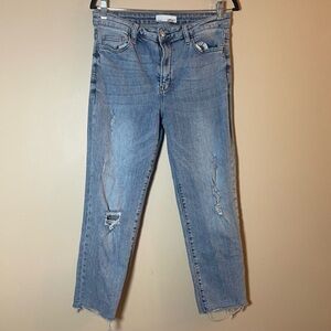 Vervet Stylish Light Blue Cropped Jeans Size 30